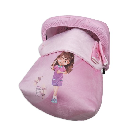 Saco Grupo 0 Impermeable con Capota y Cubre Arnés Beauty Girl of Babyline Saco Grupo 0 Impermeable con Capota y Cubre Arnés Beauty Girl