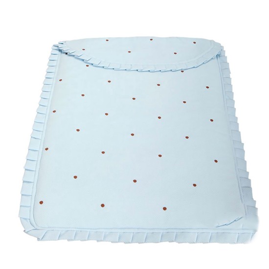 Colcha de coche Lucía Choco celeste of Babyline Colcha de coche Lucía Choco celeste