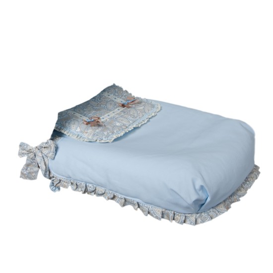 Colcha de capazo Caramelo Azul of Babyline Colcha de capazo Caramelo Azul