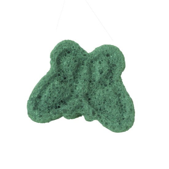 Esponja Konjac Mariposa Verde Esponja Konjac Mariposa Verde