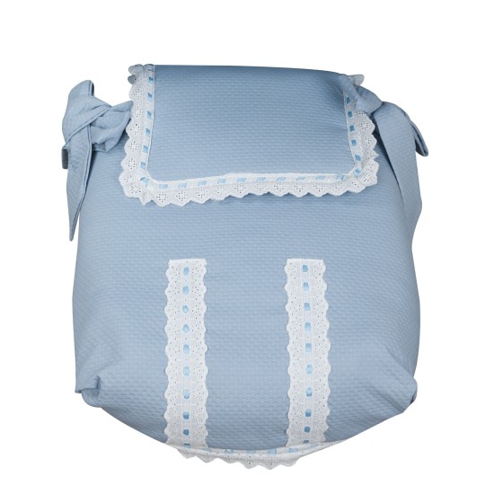Colcha de capazo Classic Azul of Babyline Colcha de capazo Classic Azul