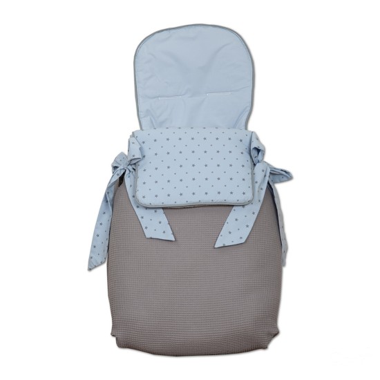 Saco 3 usos Little Star Celeste of Babyline Saco 3 usos Little Star Celeste