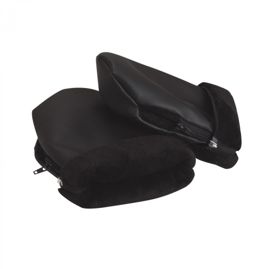 Manoplas Paseo Polipiel Negro of Babyline Manoplas Paseo Polipiel Negro