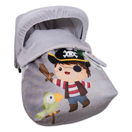 Saco Grupo 0 Impermeable con Capota y Cubre Arnés Bad Pirate of Babyline Saco Grupo 0 Impermeable con Capota y Cubre Arnés Bad Pirate