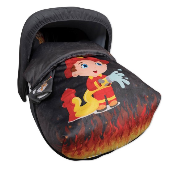 Saco Grupo 0 Impermeable con Capota y Cubre Arnés Fireman of Babyline Saco Grupo 0 Impermeable con Capota y Cubre Arnés Fireman