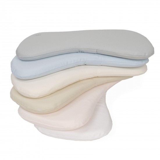 Ergonomic White Piqué Crib Pillow