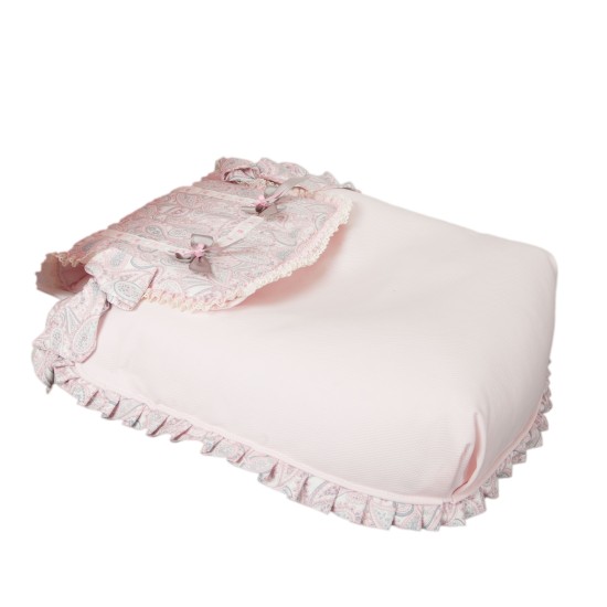 Colcha de capazo Caramelo Rosa of Babyline Colcha de capazo Caramelo Rosa