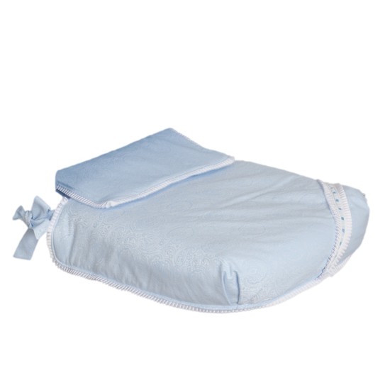 Colcha de capazo Bombón Azul of Babyline Colcha de capazo Bombón Azul