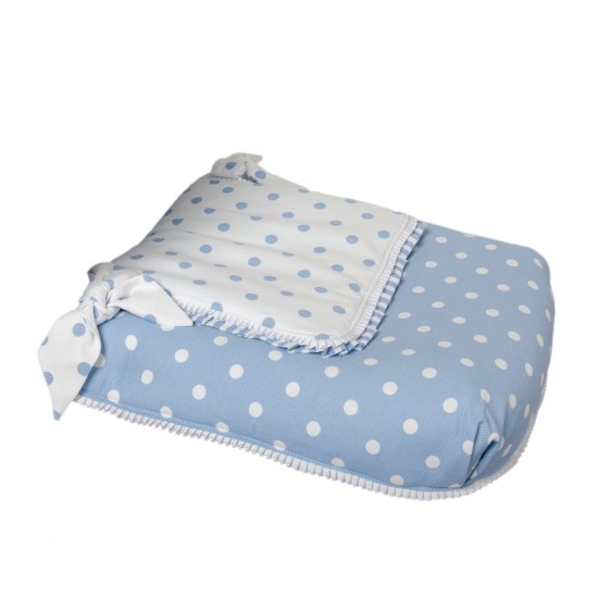 Colcha de capazo Carrusel Azul of Babyline Colcha de capazo Carrusel Azul