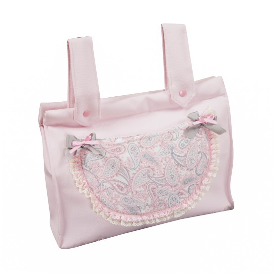 Panera de piel Caramelo Rosa of Babyline Panera de piel Caramelo Rosa
