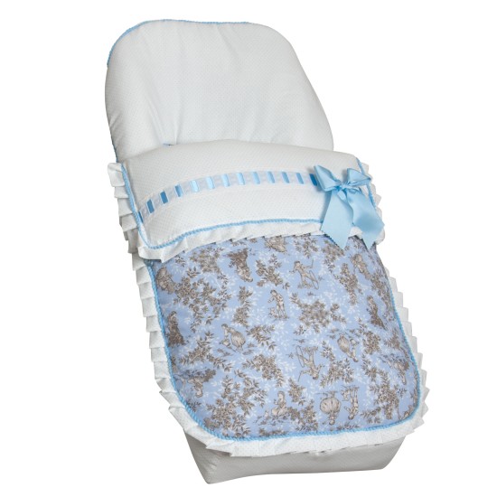 Colchoneta para silla de paseo Babyline Toile color azul
