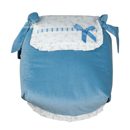 Colcha de capazo Autumn Azul of Babyline Colcha de capazo Autumn Azul